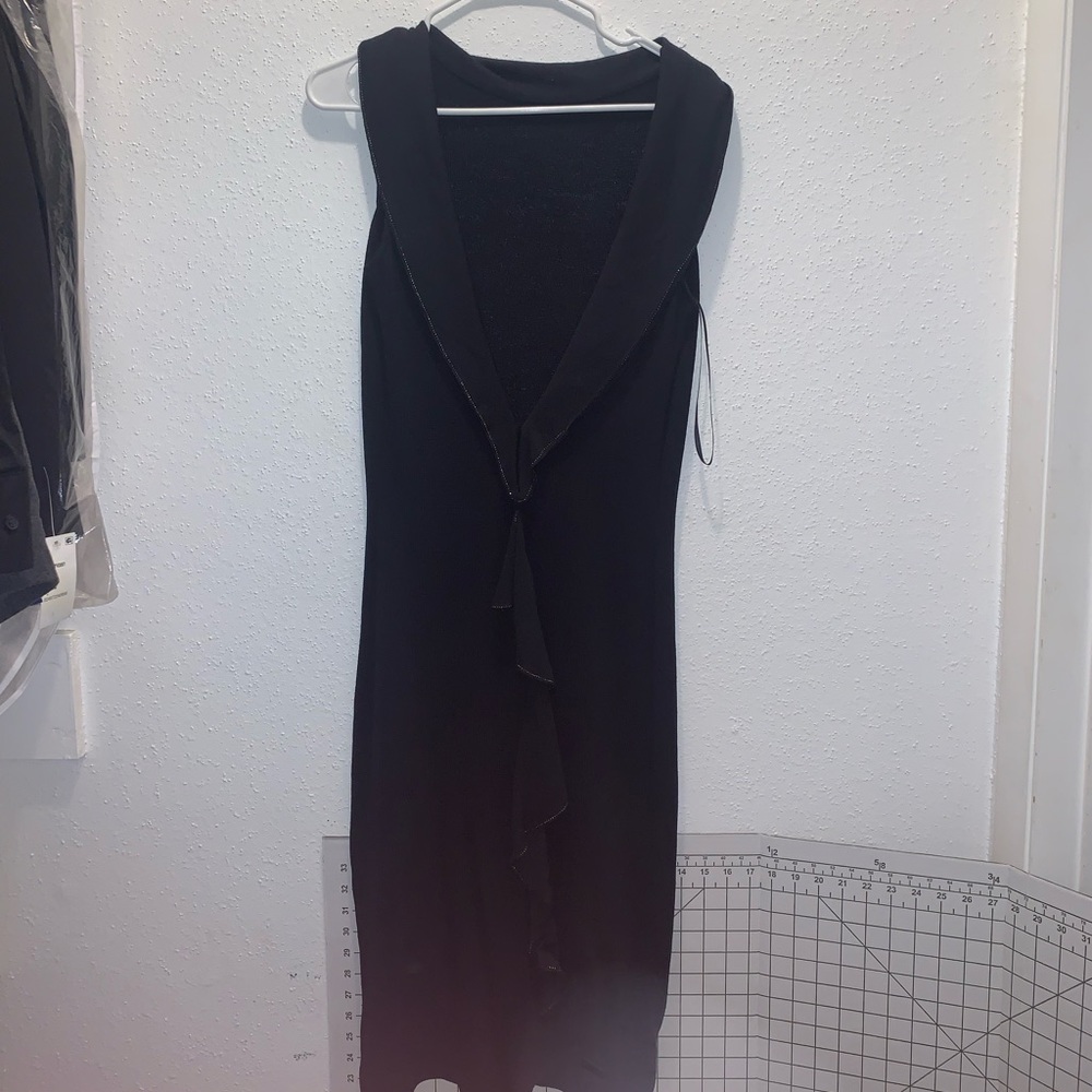 Authentic EUC St. John Evening Sleeveless Midi Black dress